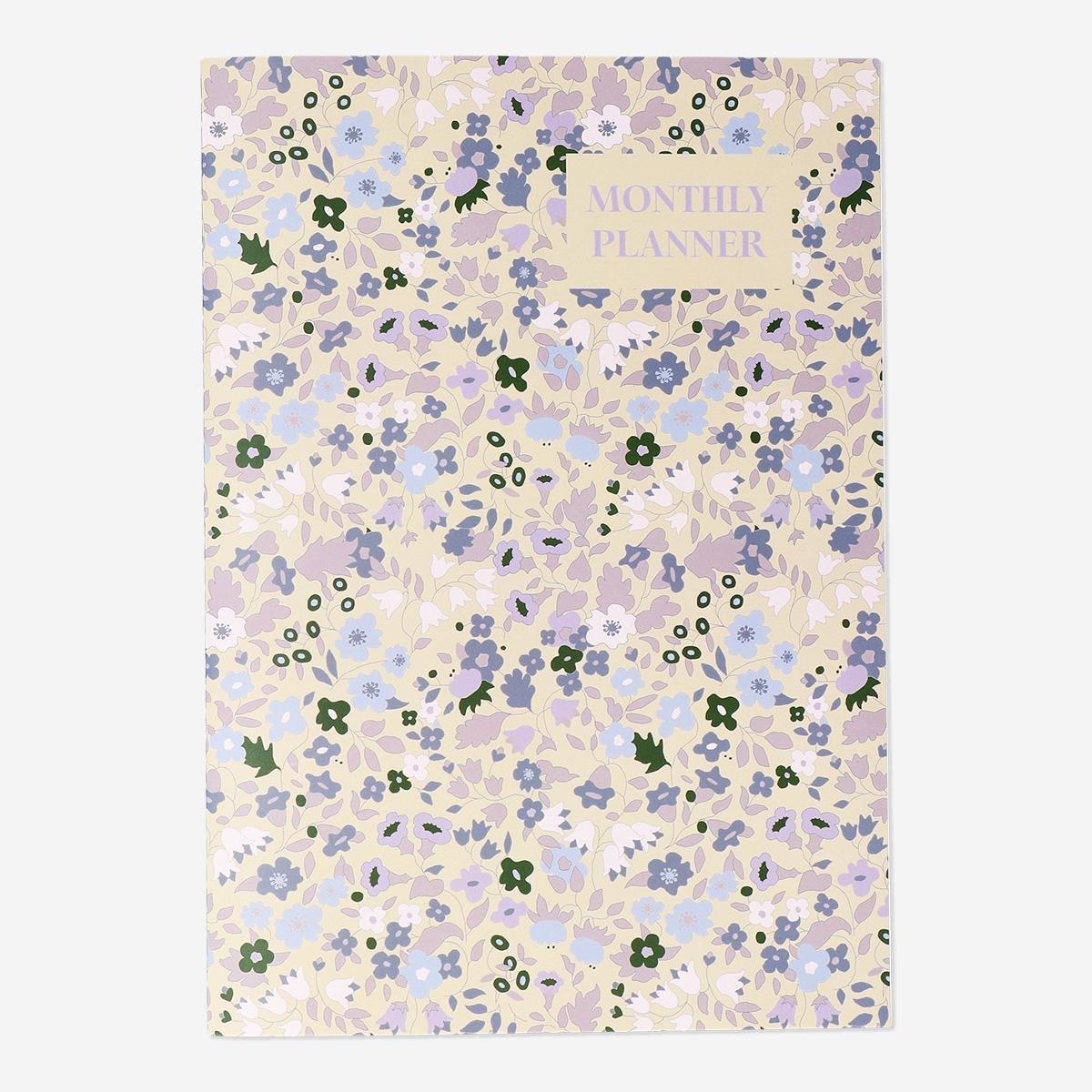 Multicolour floral weekly diary - English