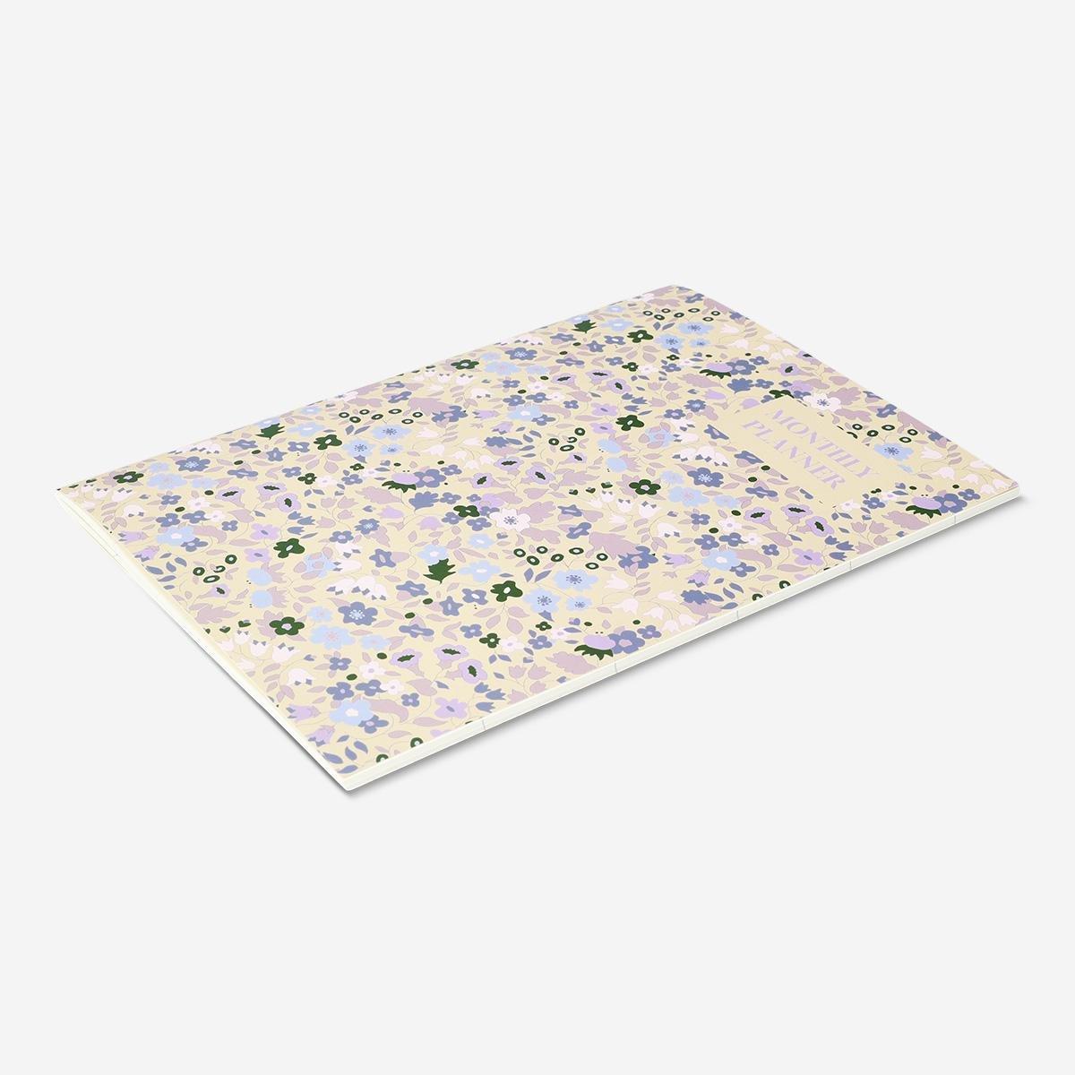 Multicolour floral weekly diary - English