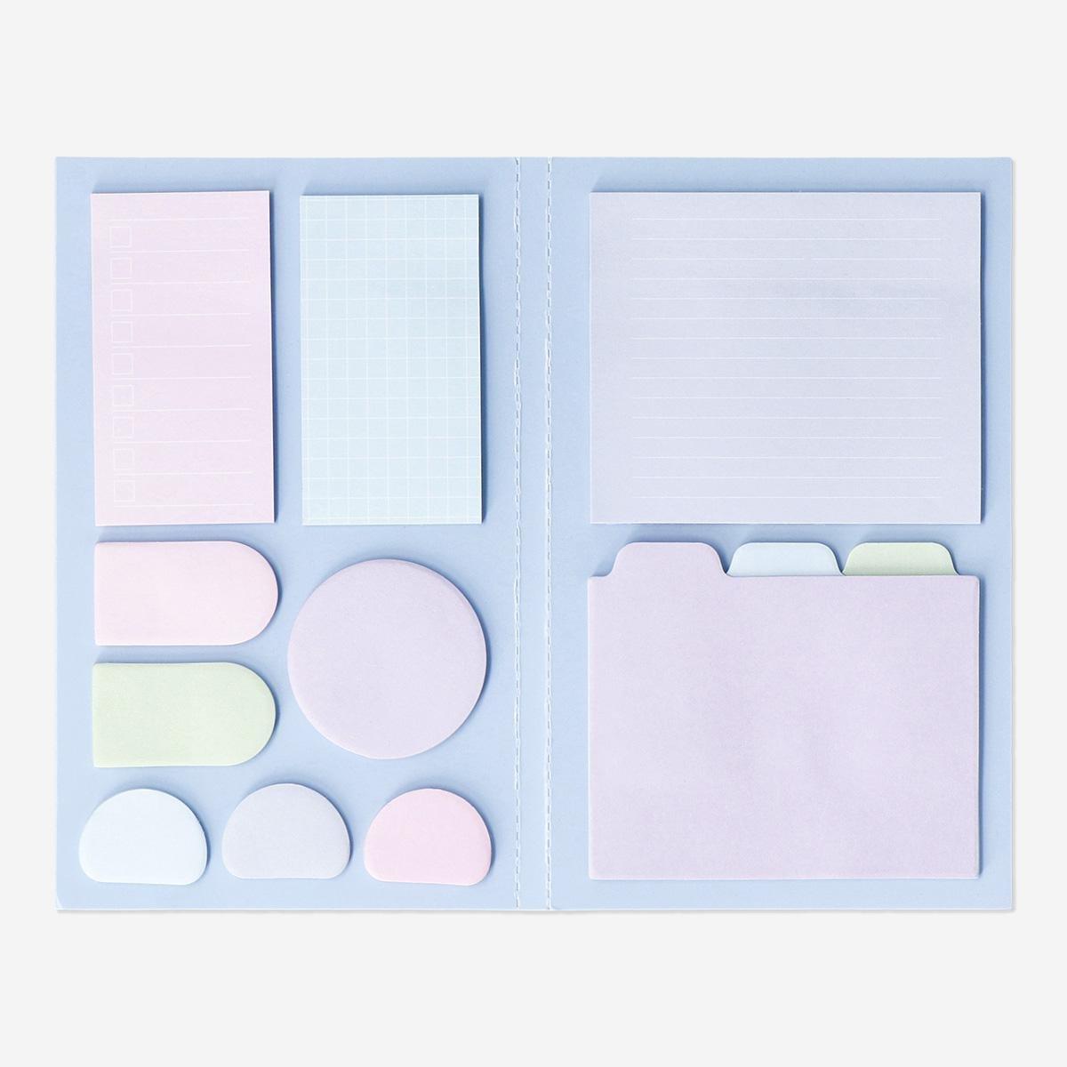 Multicolour sticky memos
