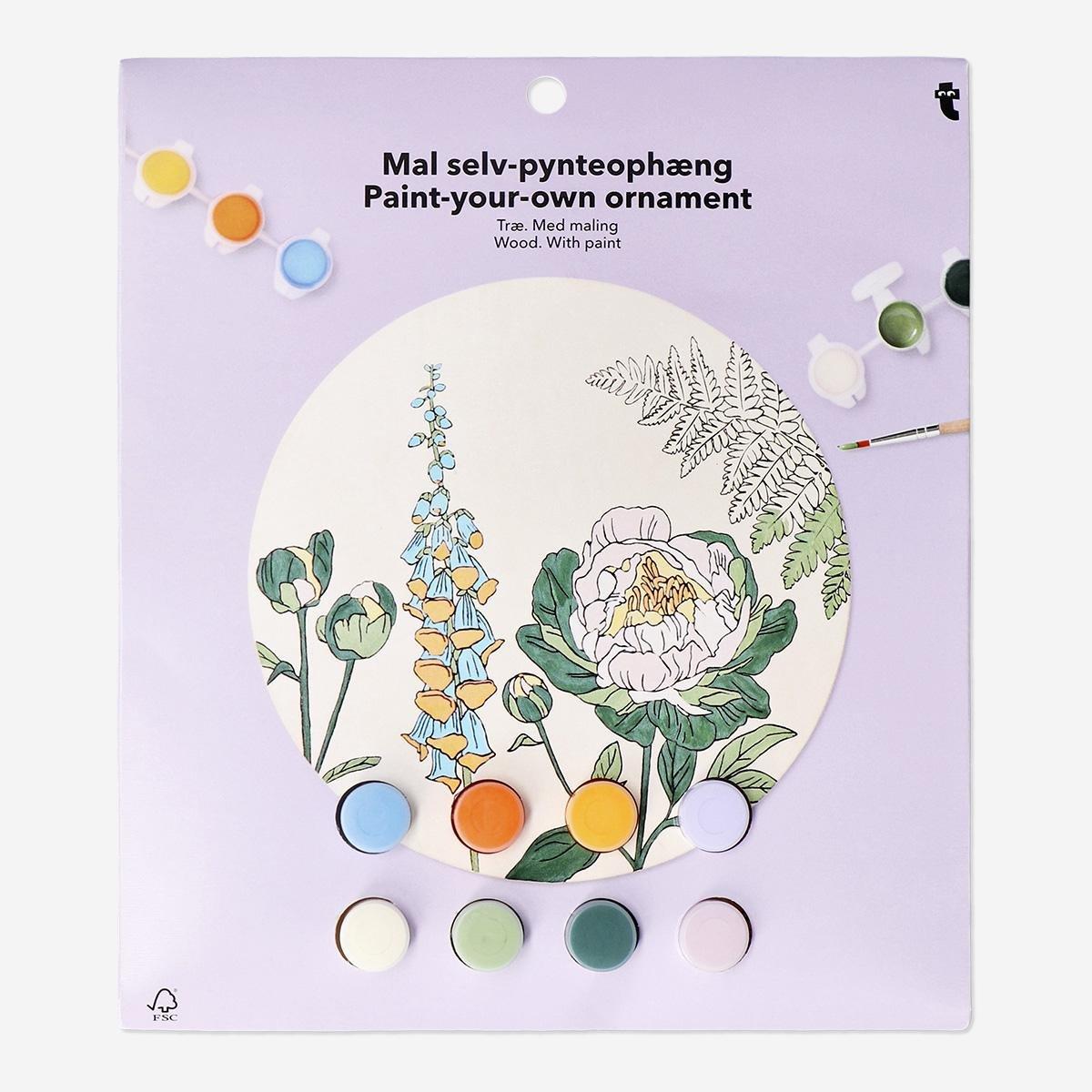 Multicolour diy wooden ornament - 22 cm