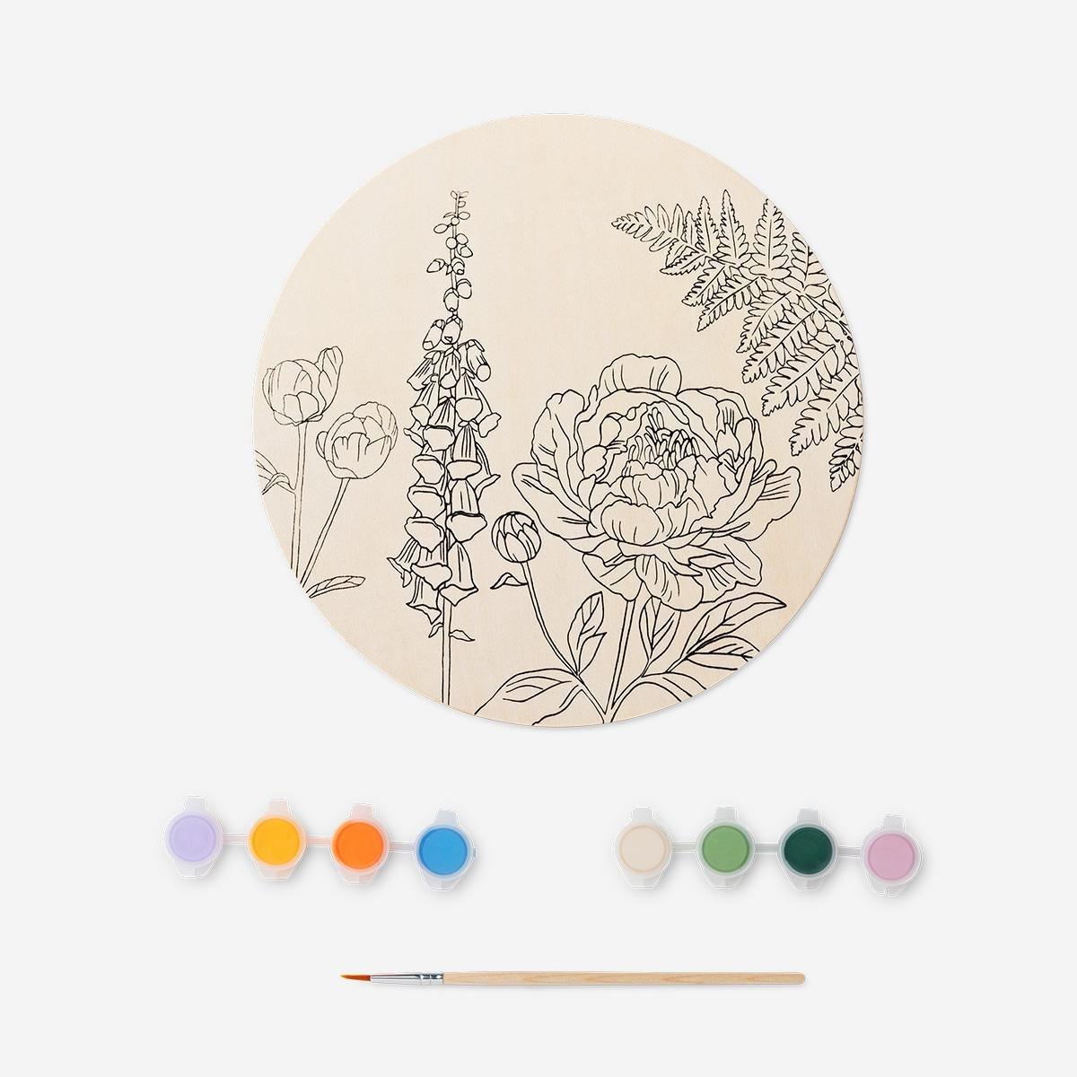 Multicolour diy wooden ornament - 22 cm