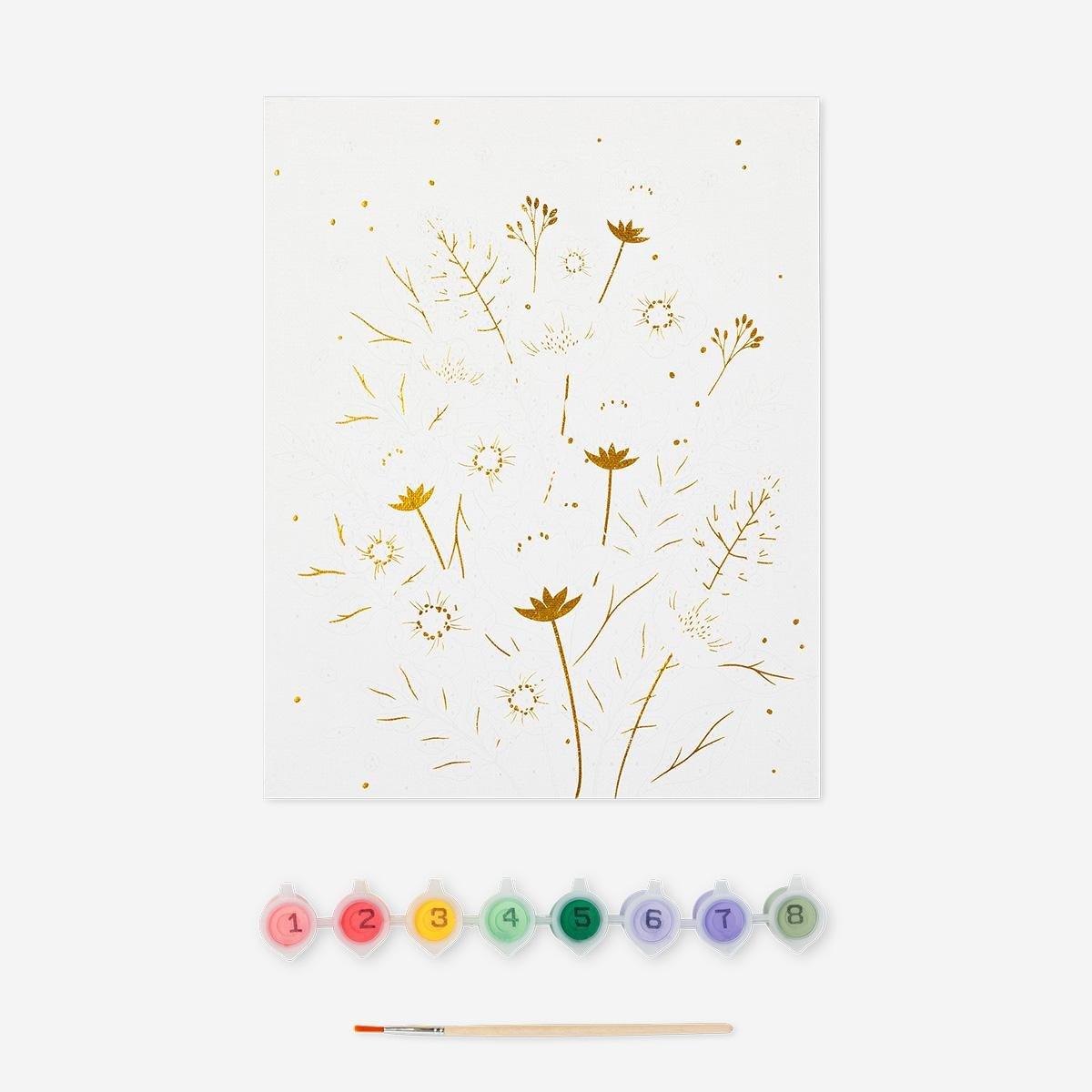 Multicolour paint by numbers painting kit