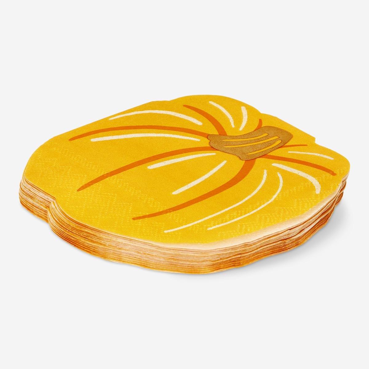 Orange Pumpkin Napkins. 15Pcs