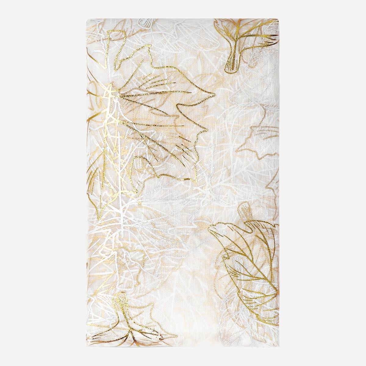White Autumn Tablecloth