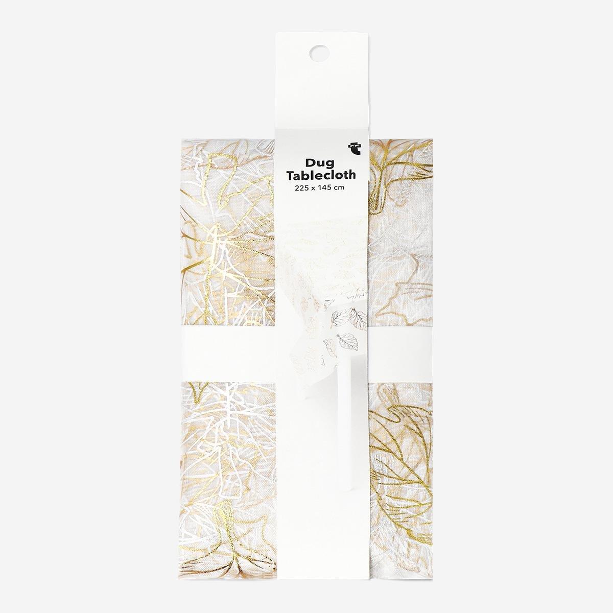 White Autumn Tablecloth