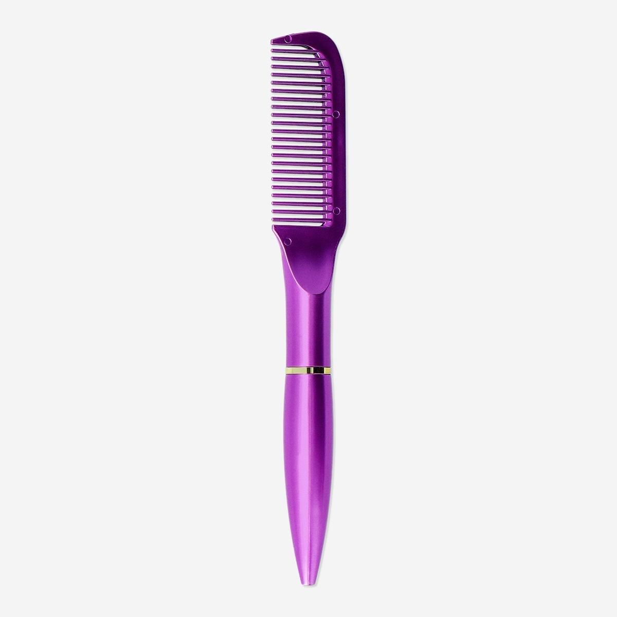 Pink Ballpoint Pen With Comb
