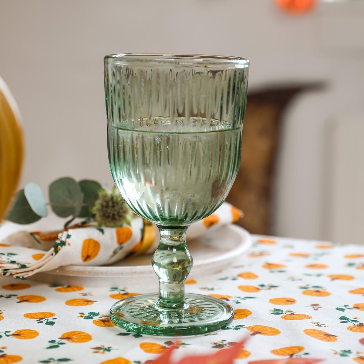 Green Wine Glass
