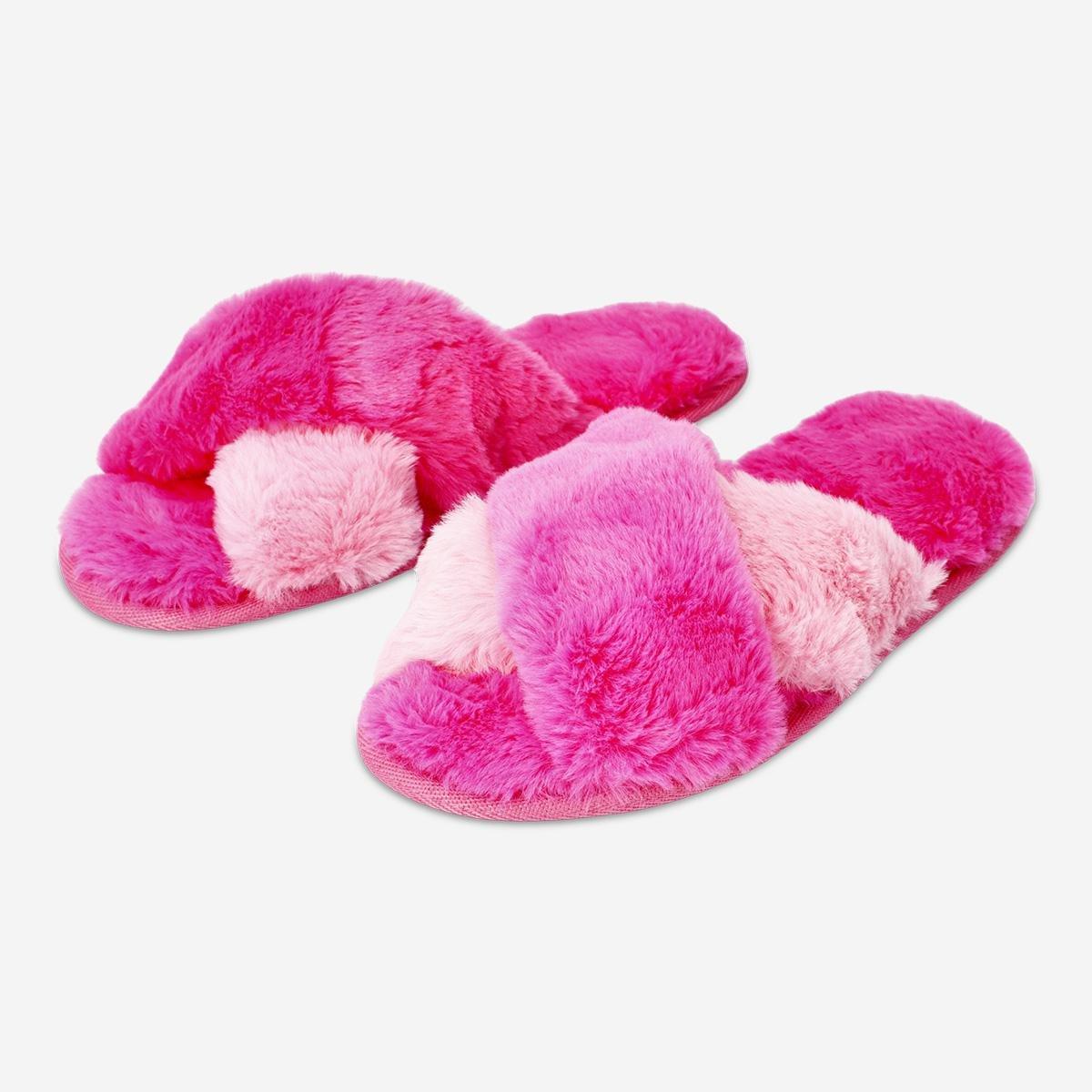Pink Fluffy Slippers