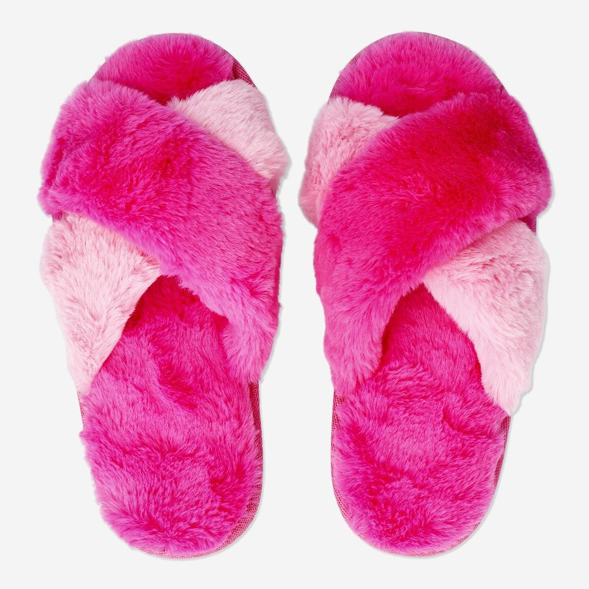 Pink Fluffy Slippers