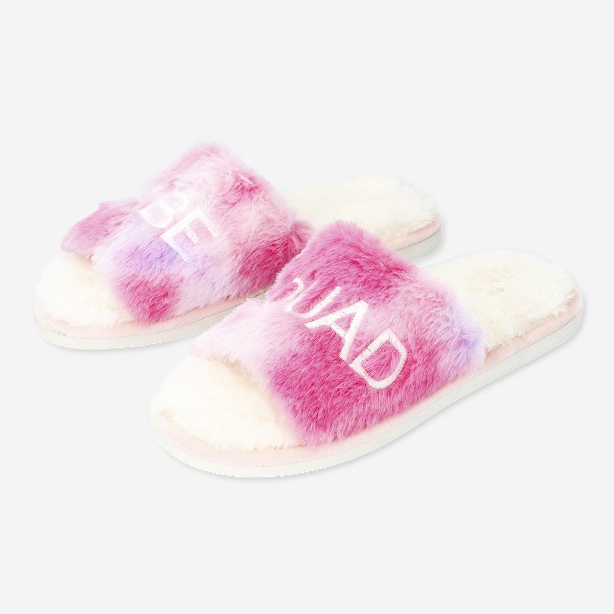 Pink Fluffy Slippers