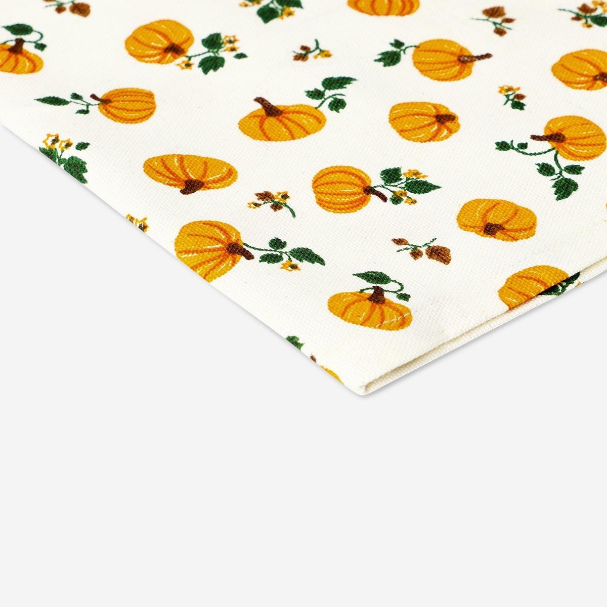 Orange Pumpkin Tea Towel