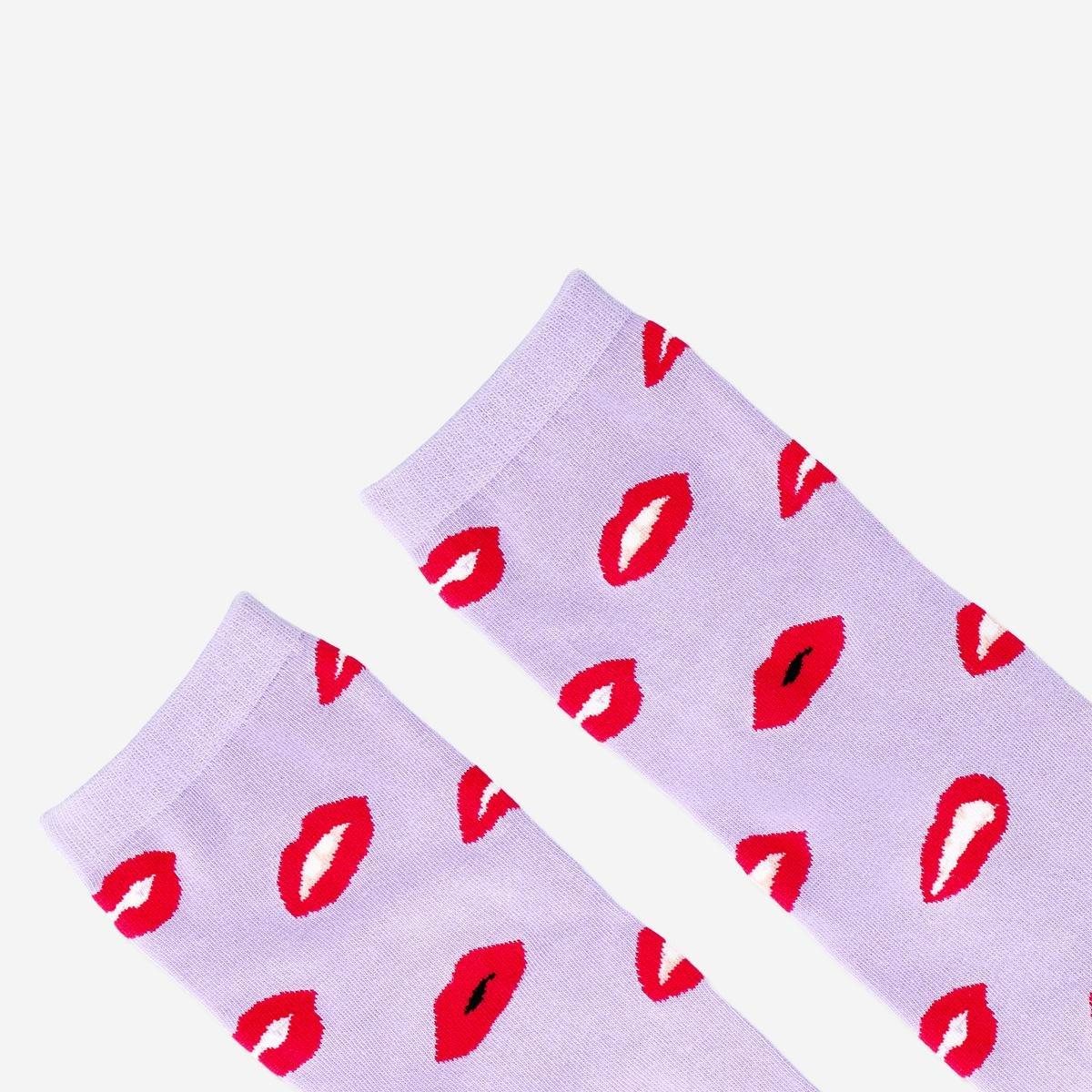 Pink Printed Anti-Slip Socks