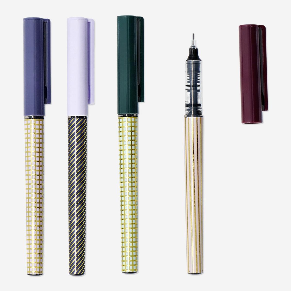Multicolour rollerball pens, 4 pcs