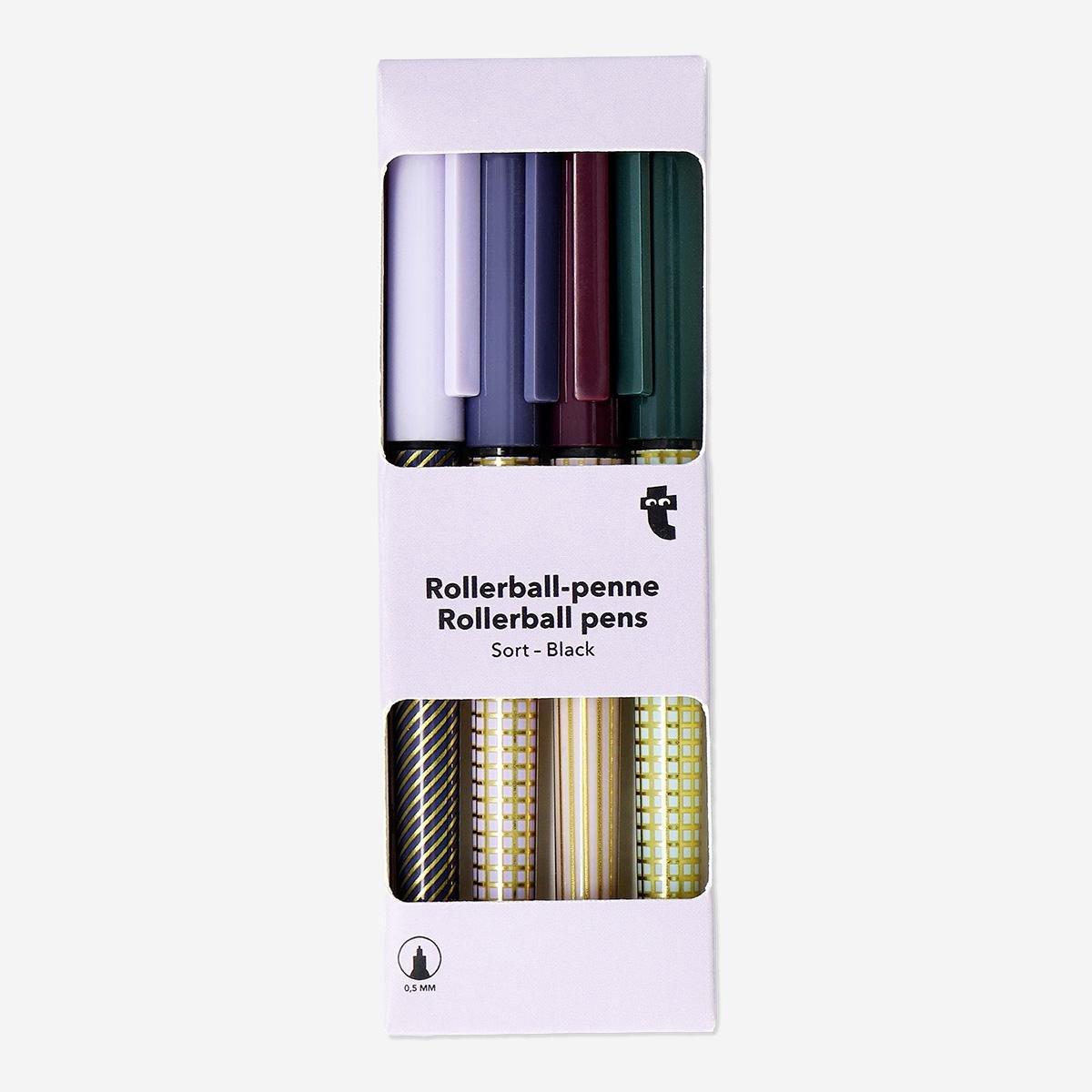 Multicolour rollerball pens, 4 pcs