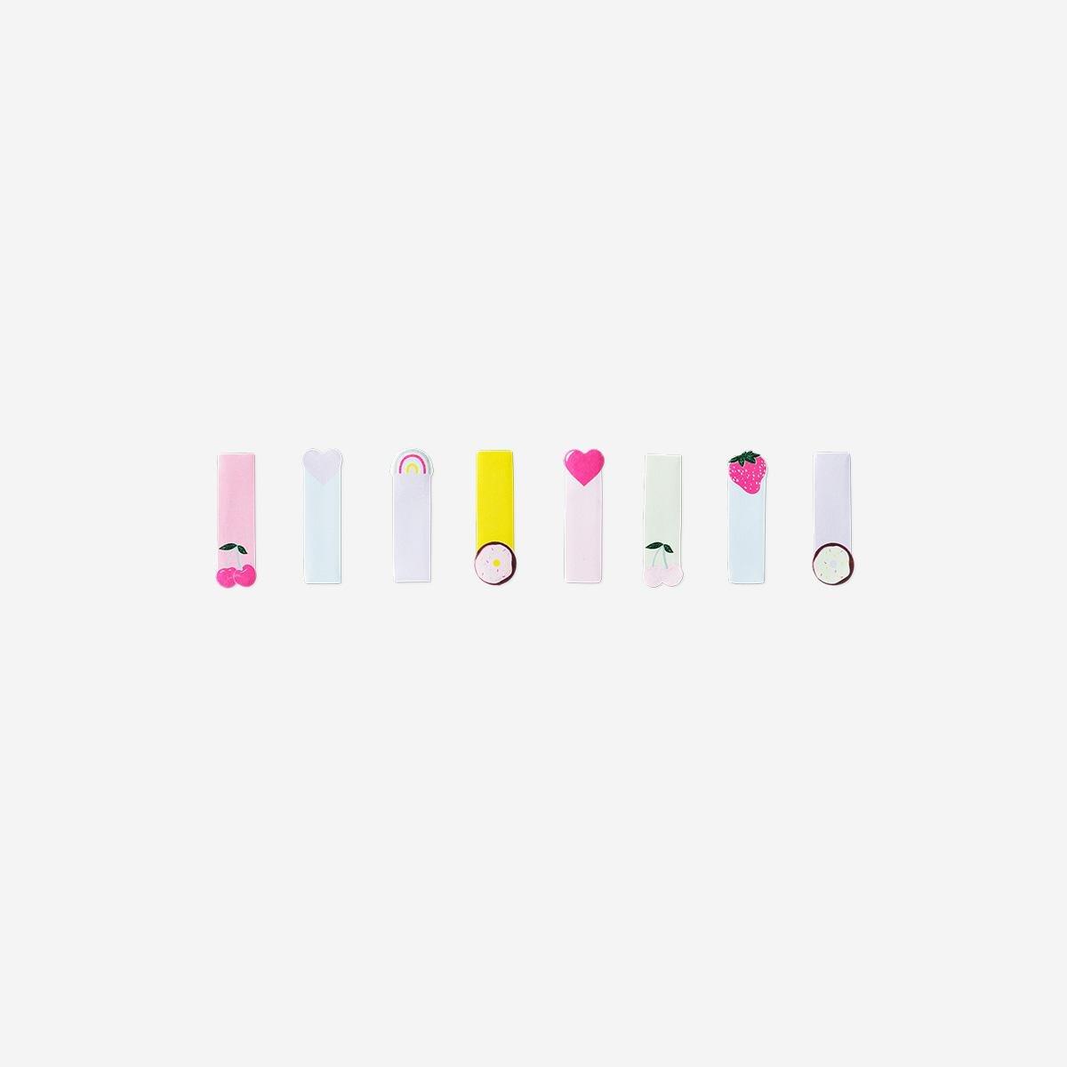 Mutlcolour page markers with icons