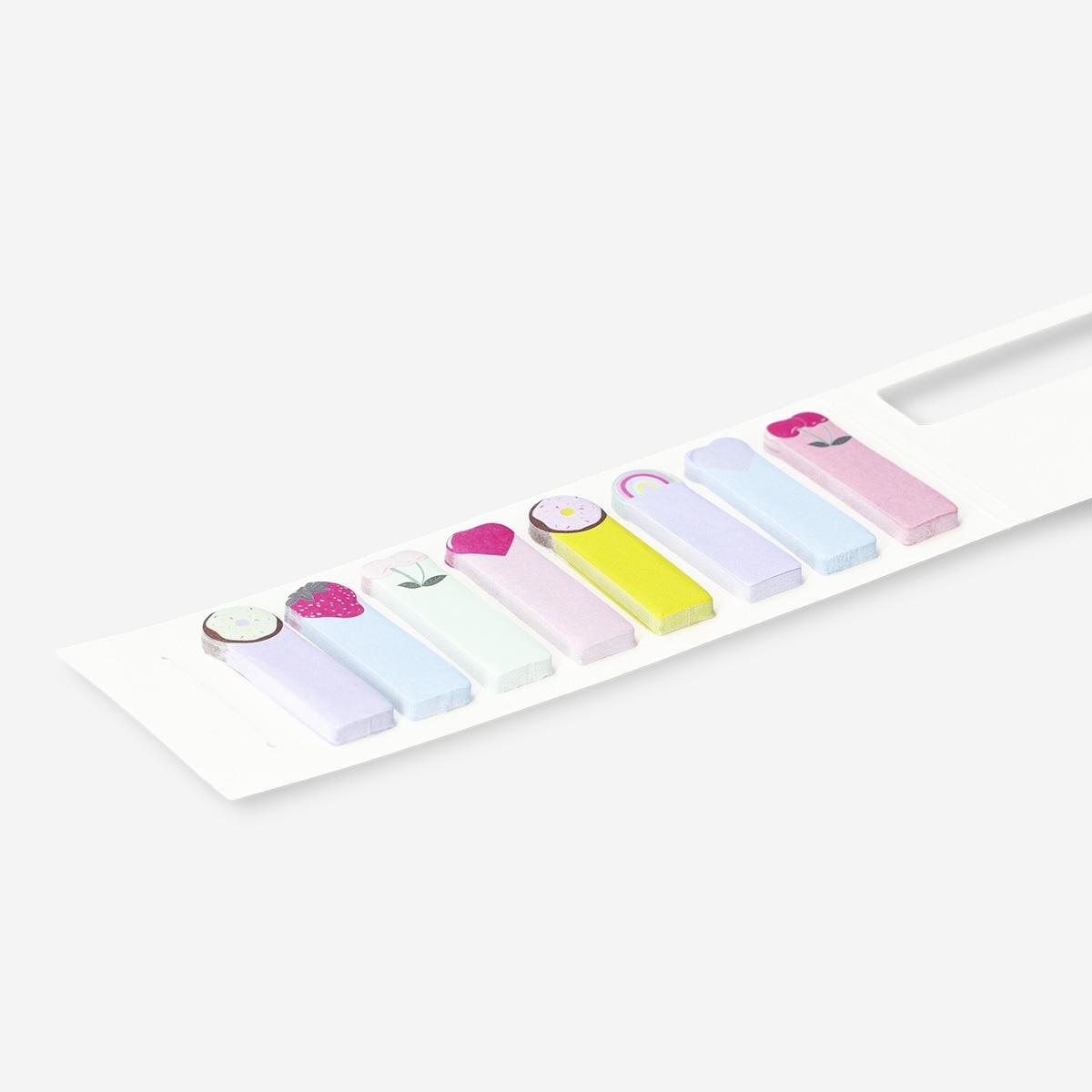 Mutlcolour page markers with icons