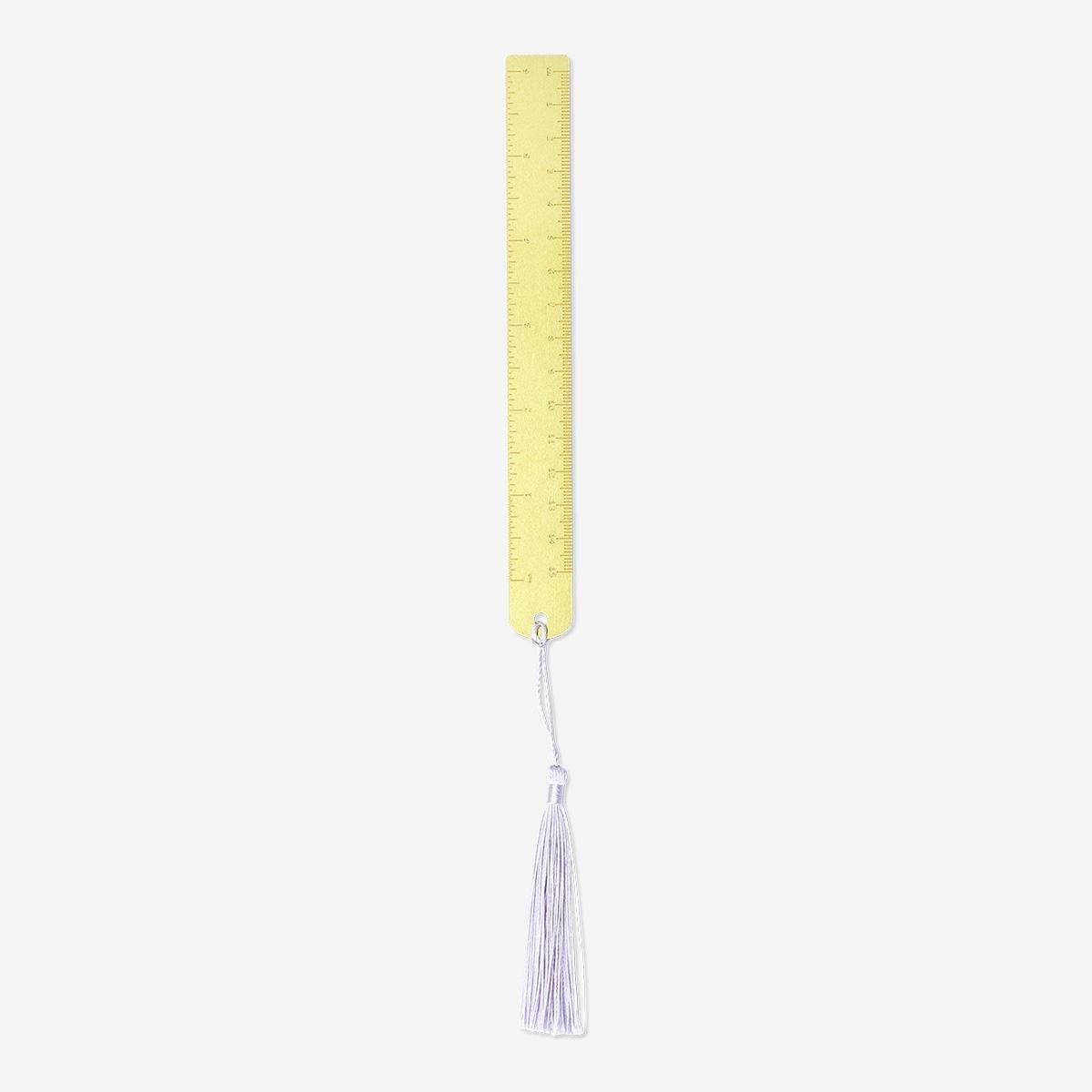 Multicolour ruler with tassel