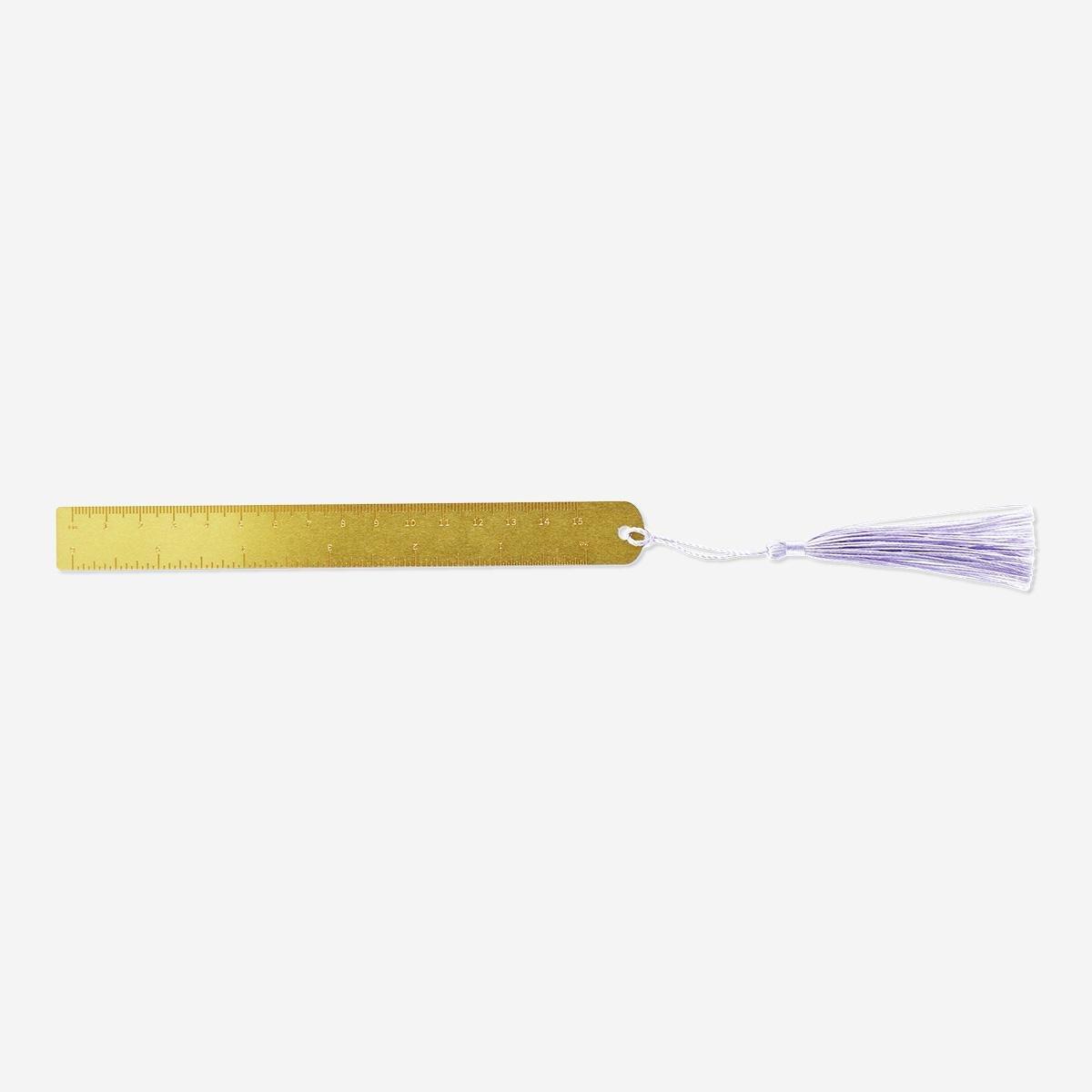 Multicolour ruler with tassel
