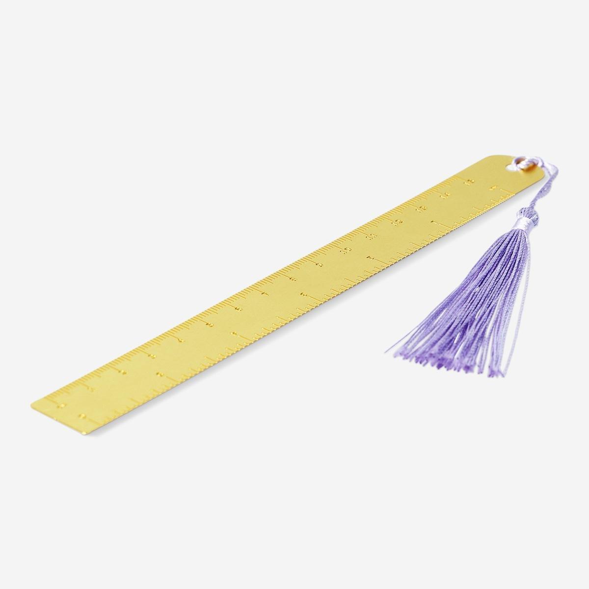 Multicolour ruler with tassel