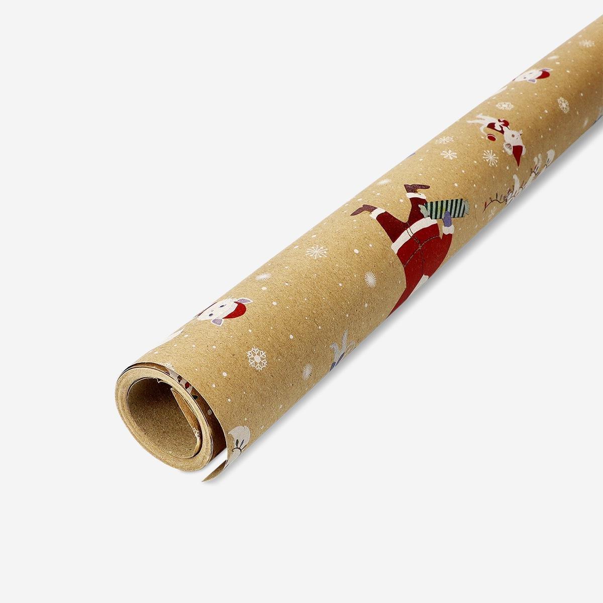 Multicolour Santa Claus Wrapping Paper - 400Cm
