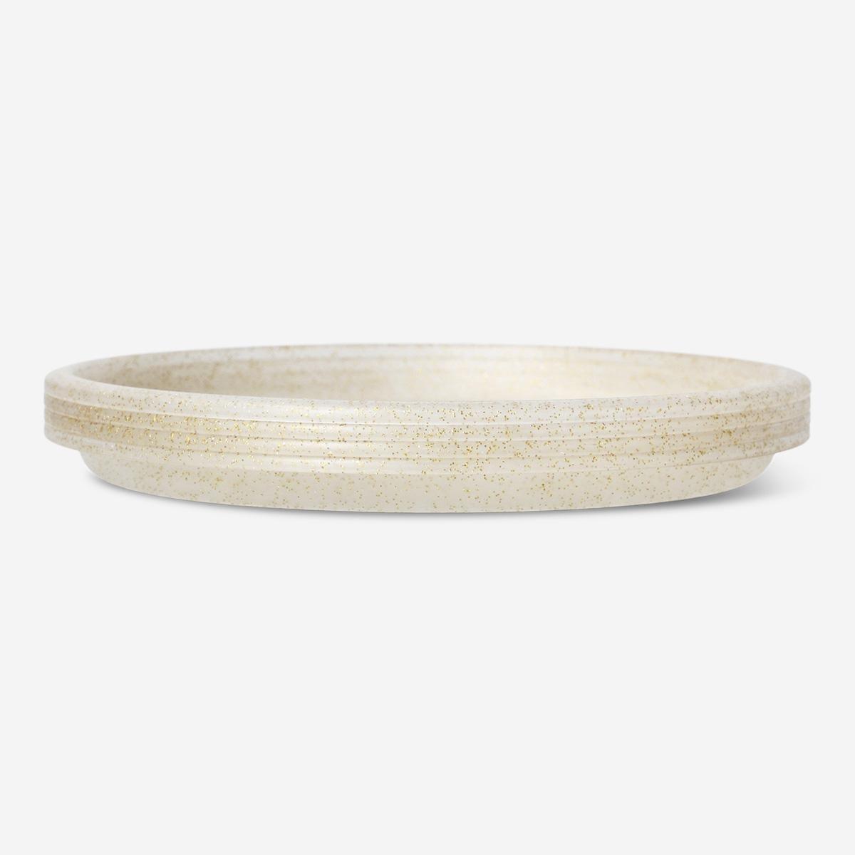 Gold Dining Plates . 4 Pcs