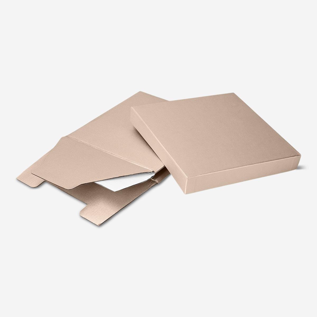 Brown foldable glitter gift box