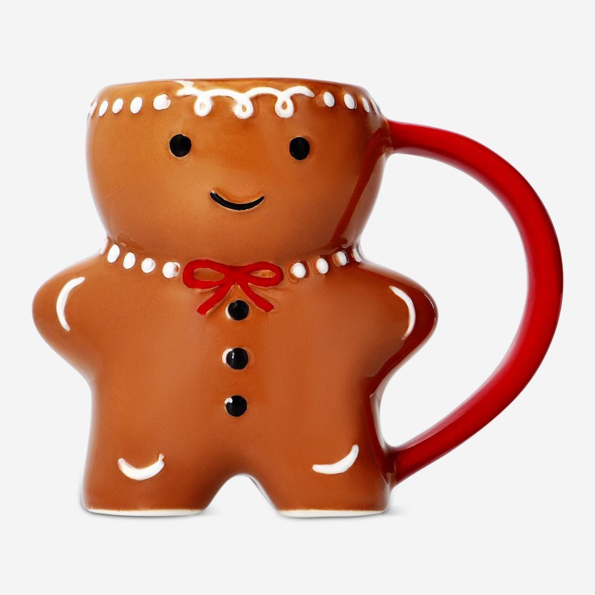 Brown Gingerbread Man Mug - 360 Ml