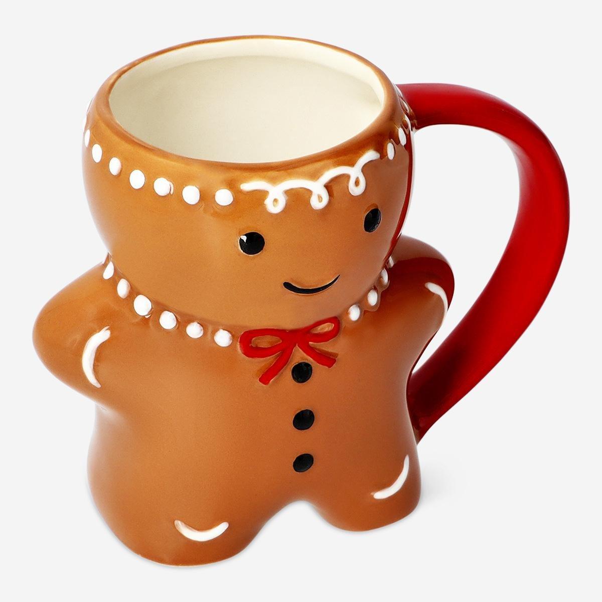 Brown Gingerbread Man Mug - 360 Ml