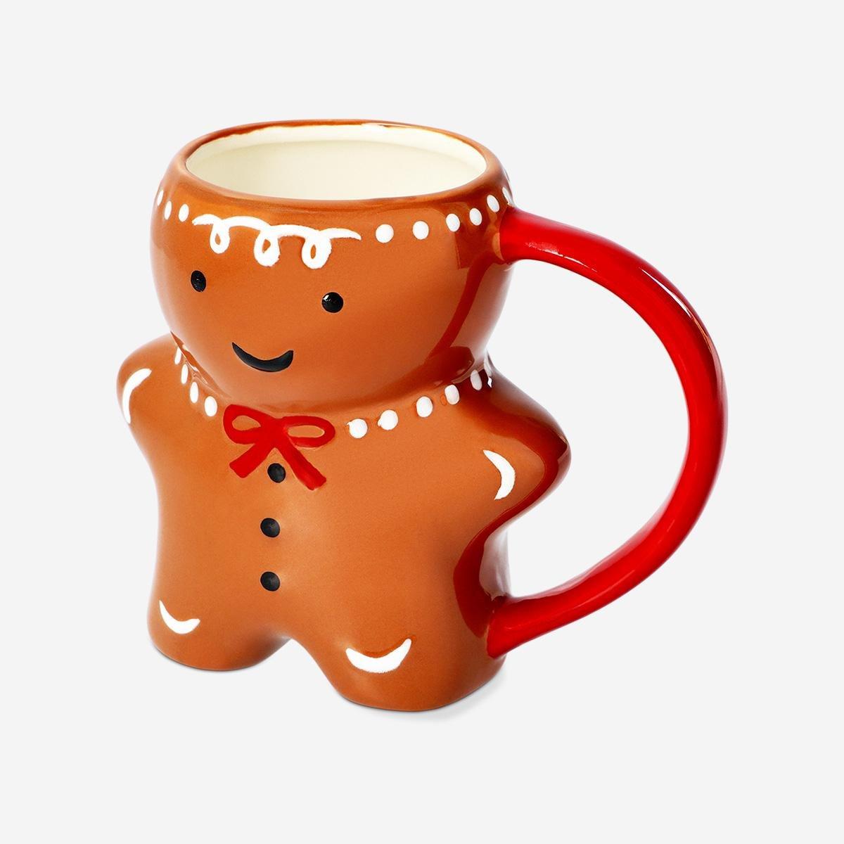 Brown Gingerbread Man Mug - 360 Ml