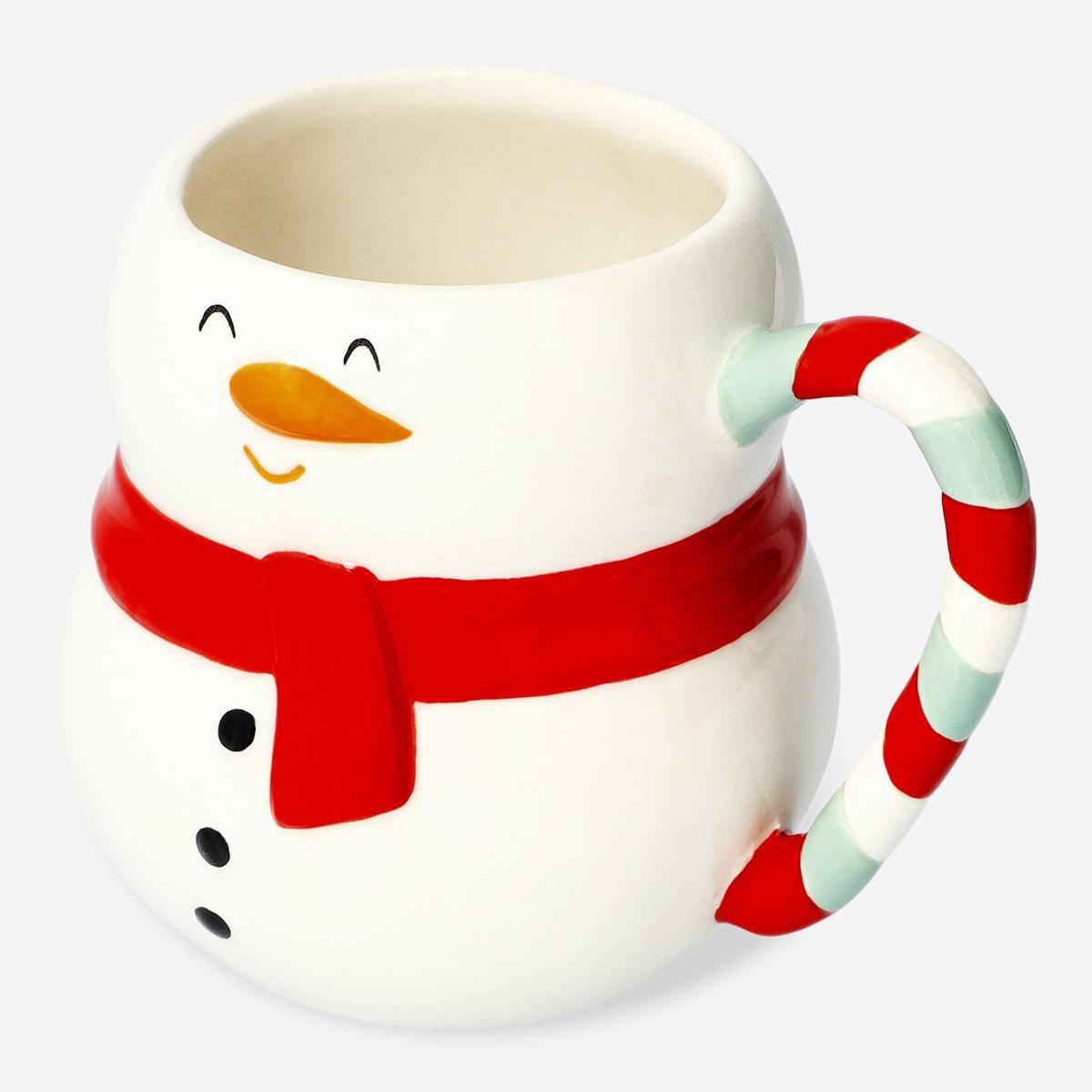 White Snowman Mug - 470 Ml