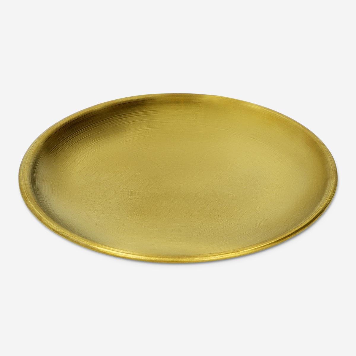 Gold circle dish - 10 cm