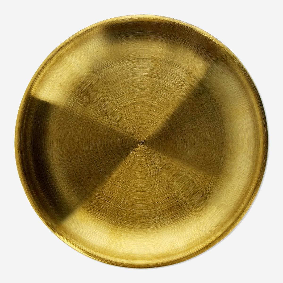 Gold circle dish - 10 cm