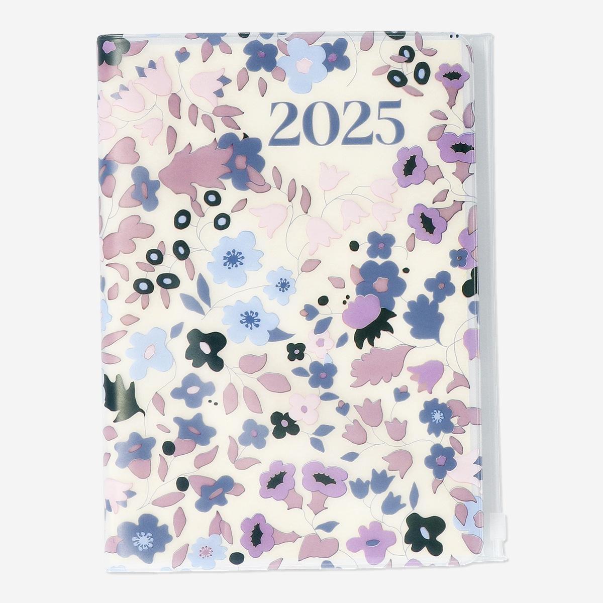 Multicolour floral daily diary A5 - English