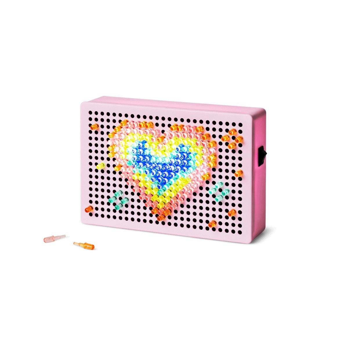 Purple colour-changing lights and sound magic mirror