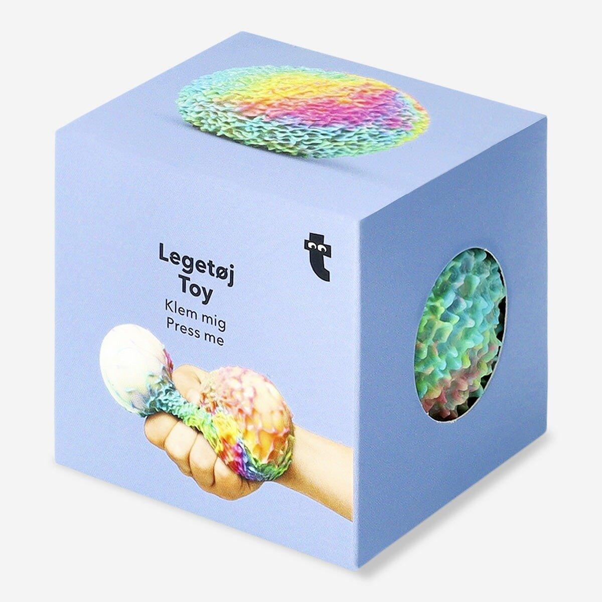 Multicolour textured squeeze toy