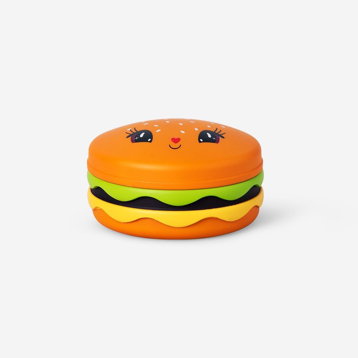 Multicolour burger shaped game console