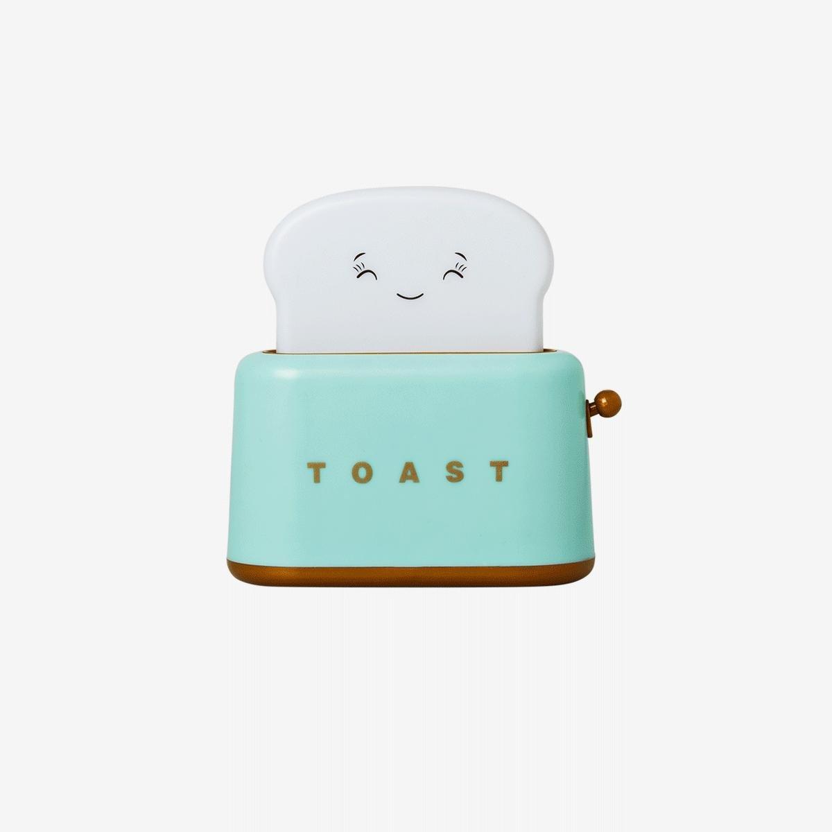 Multicolour bread toaster colour changing lamp