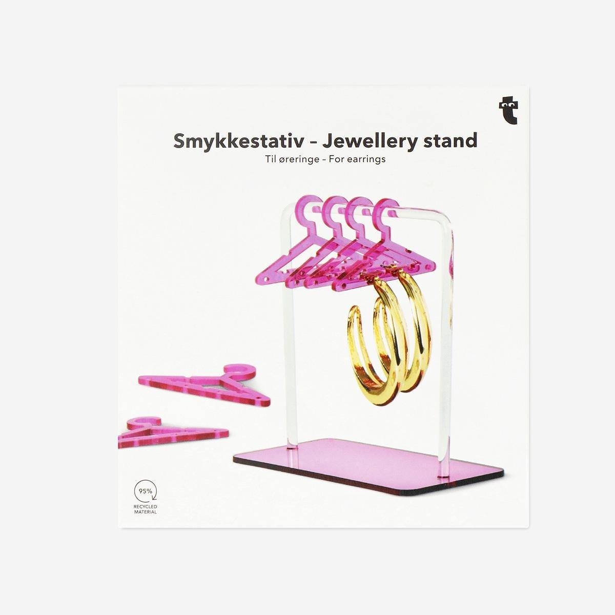 Pink Jewellery Stand For Earrings