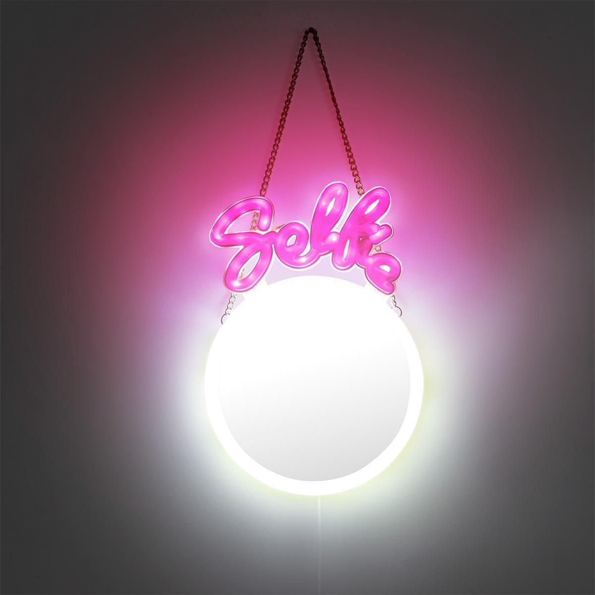 Multicolour Glowing Mirror With Multiple Light