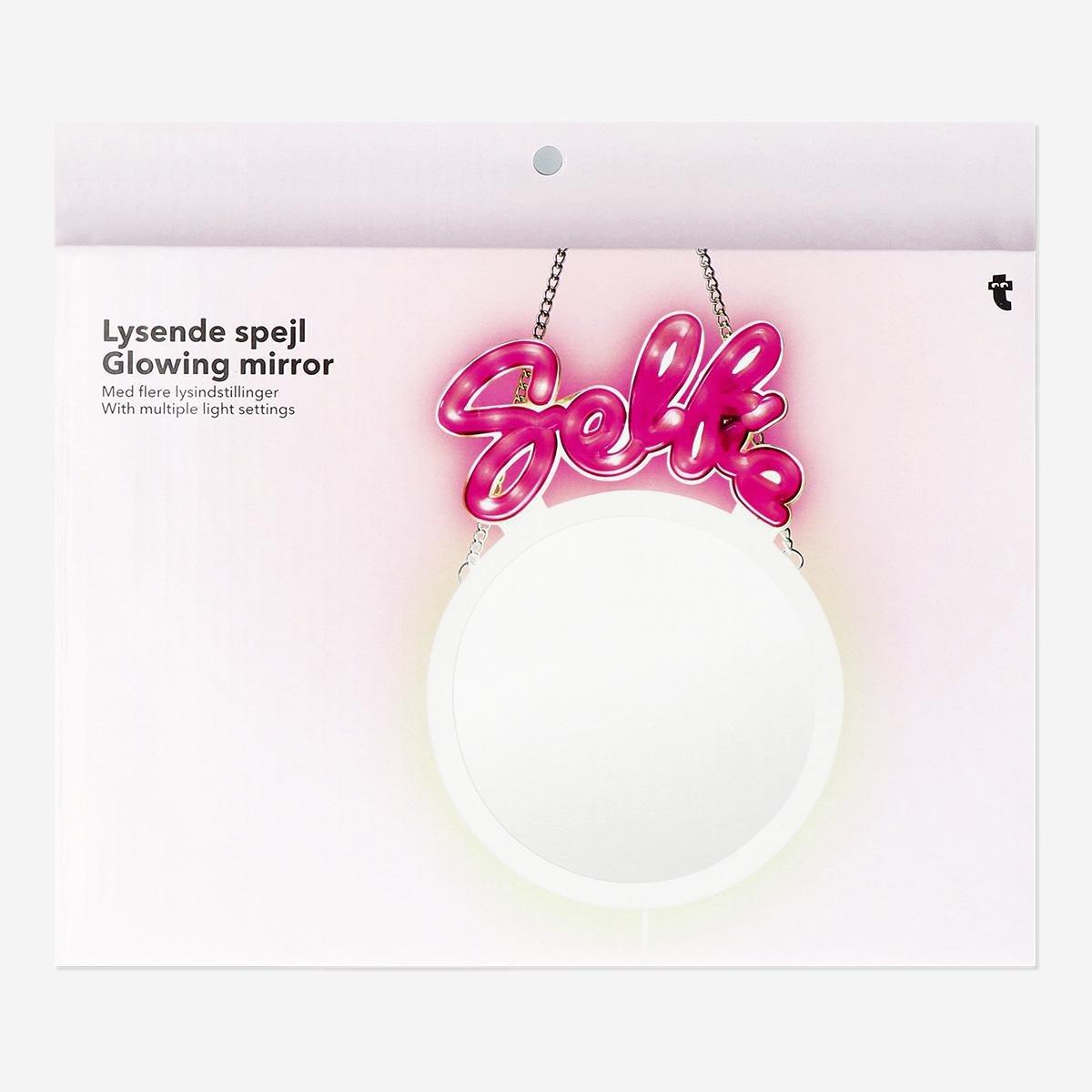 Multicolour Glowing Mirror With Multiple Light