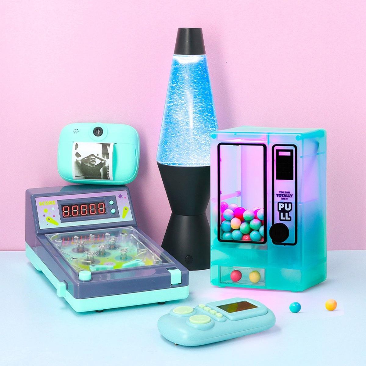 Blue digital alarm clock