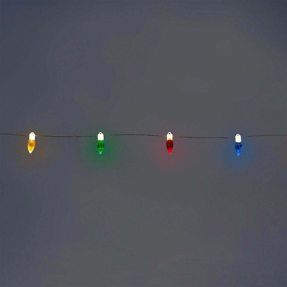 Multicolour usb string lights with bulbs - 440 cm