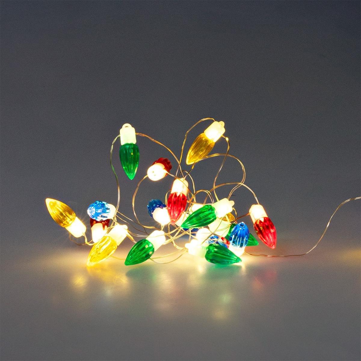 Multicolour usb string lights with bulbs - 440 cm