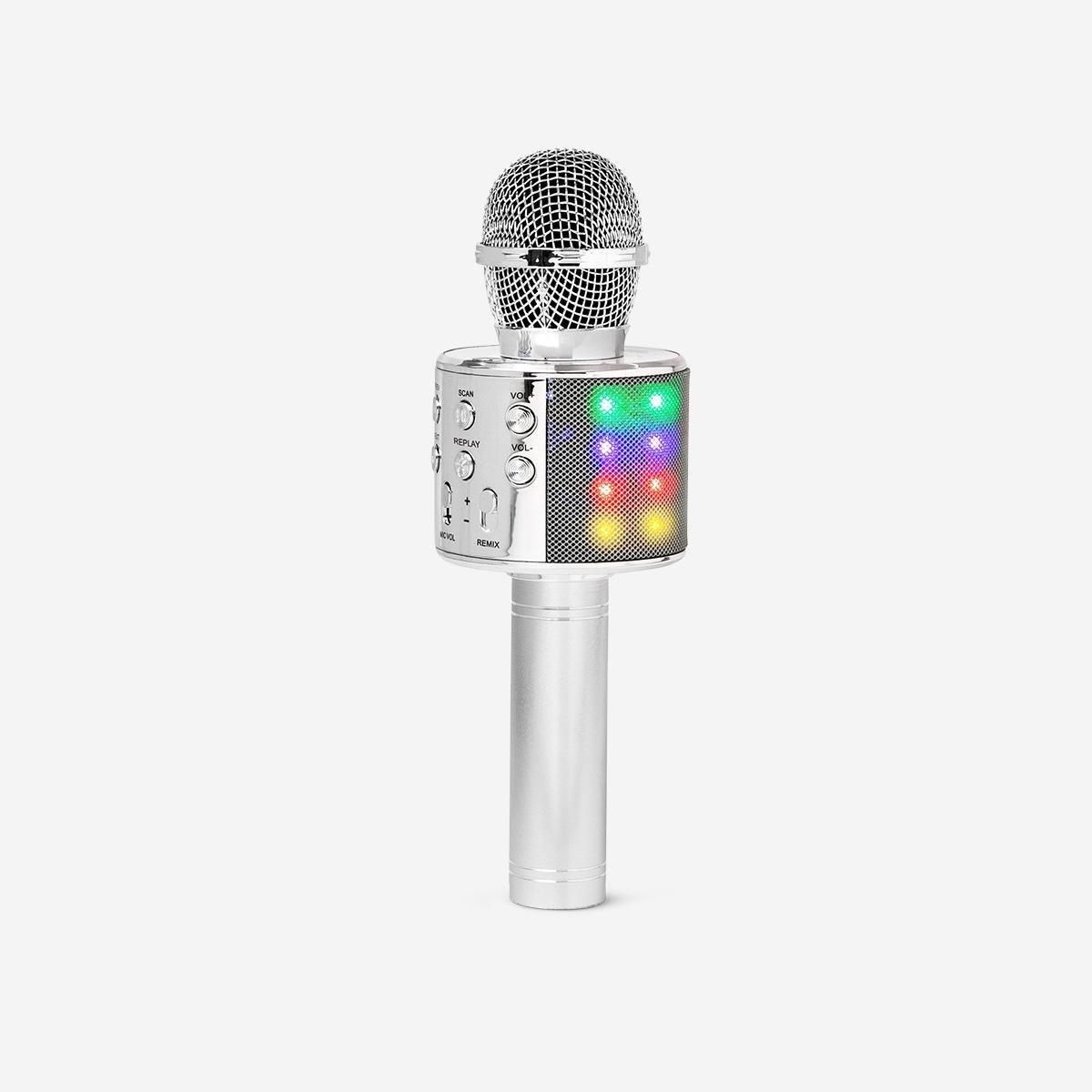 Silver Karaoke Microphone