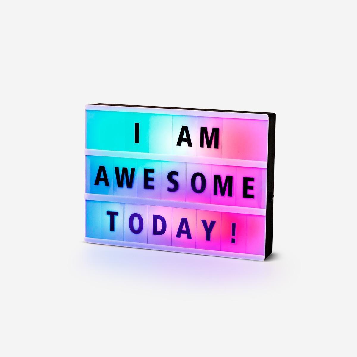 Multicolour colour changing light box - A4