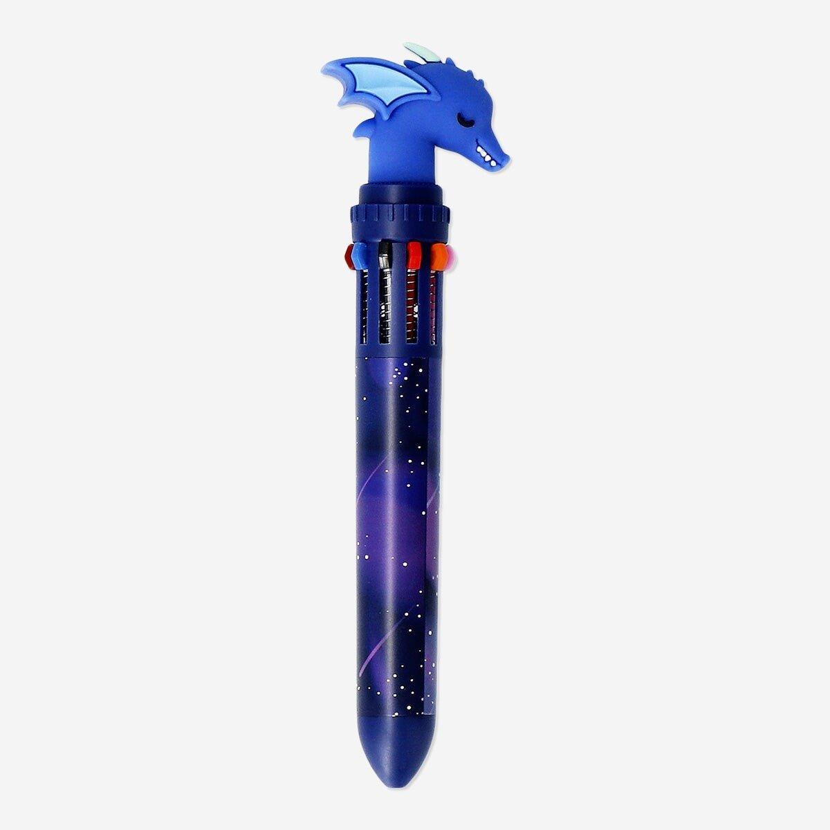 Multicolour penguin-shaped gel ink pens - 4 pcs