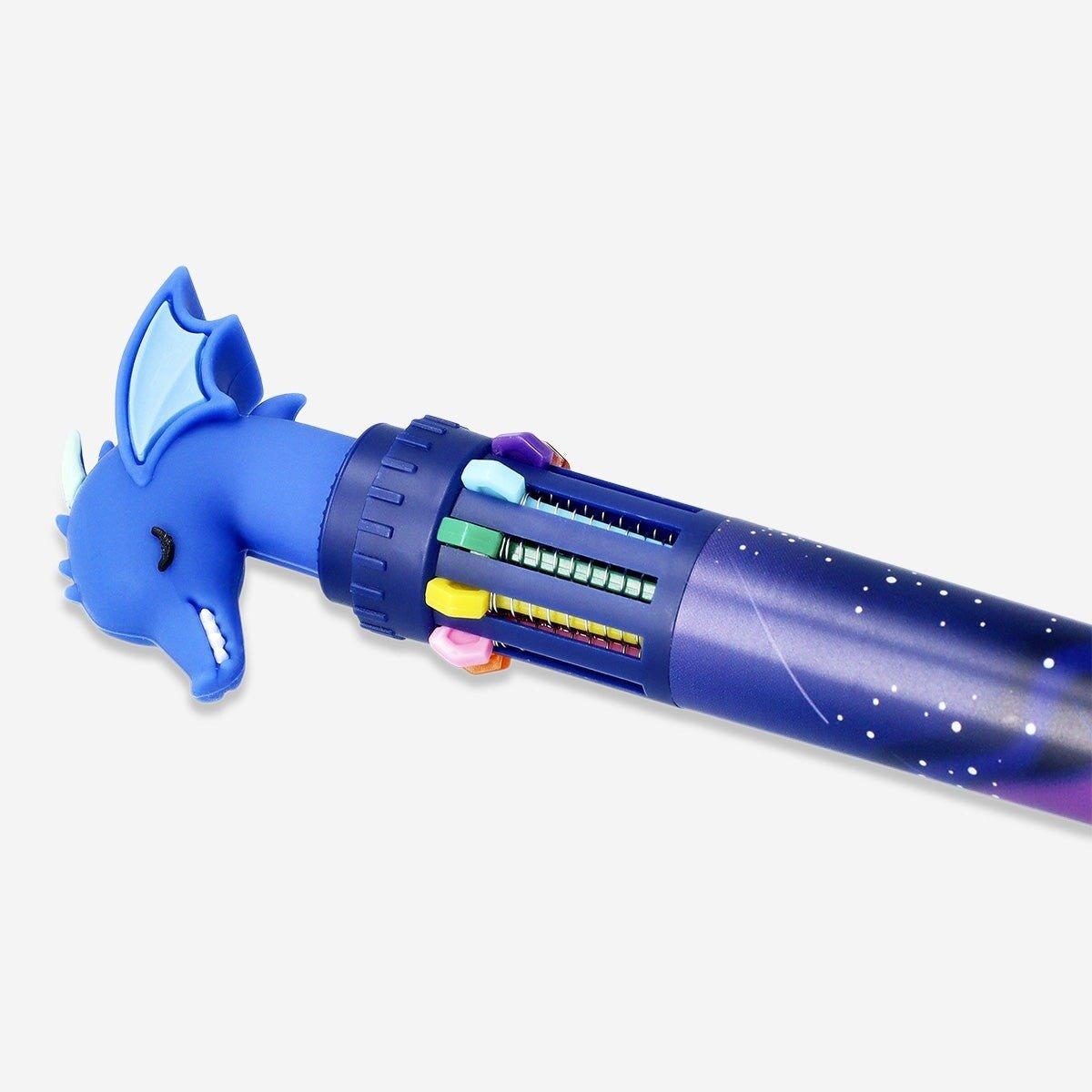Multicolour penguin-shaped gel ink pens - 4 pcs