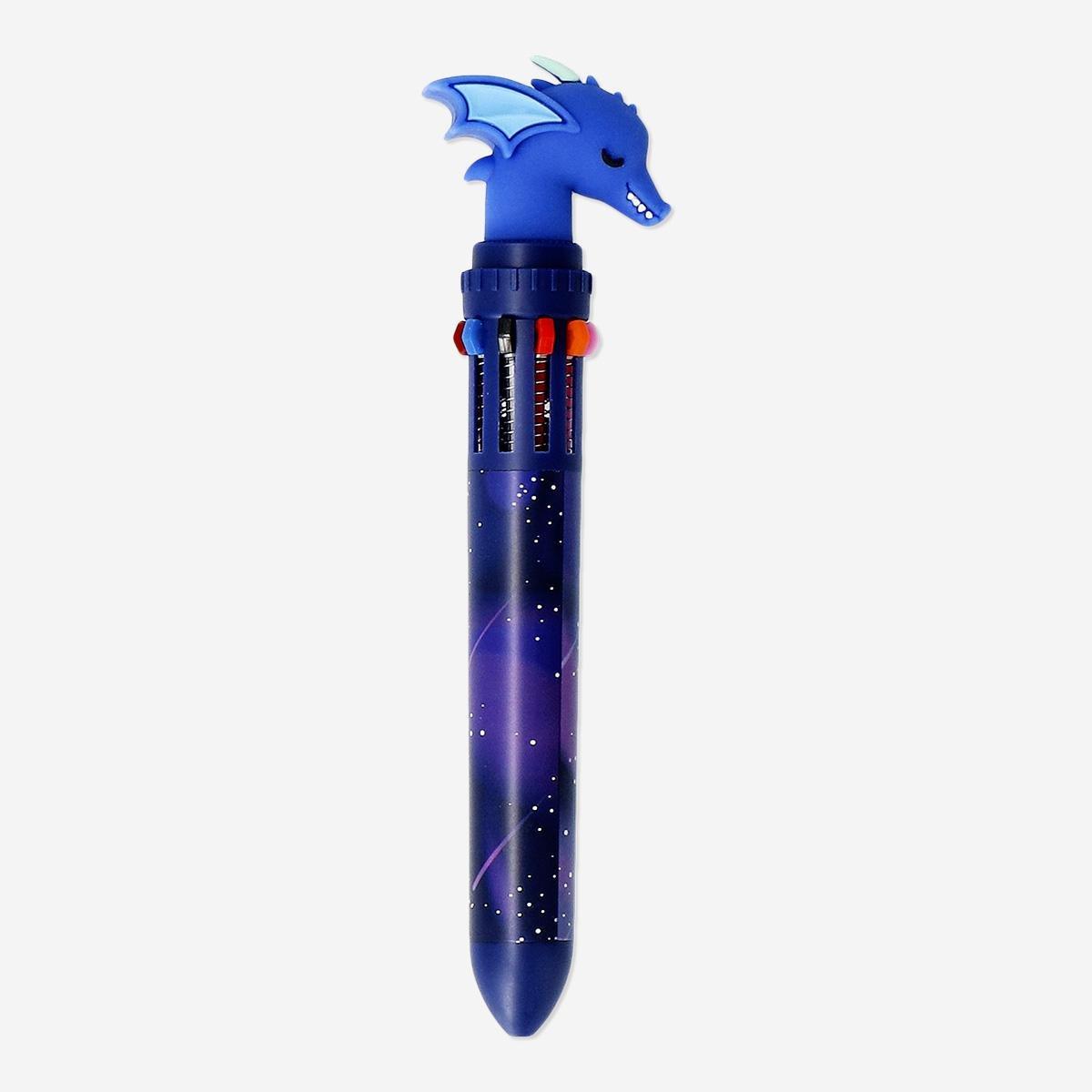 Multicolour penguin-shaped gel ink pens - 4 pcs