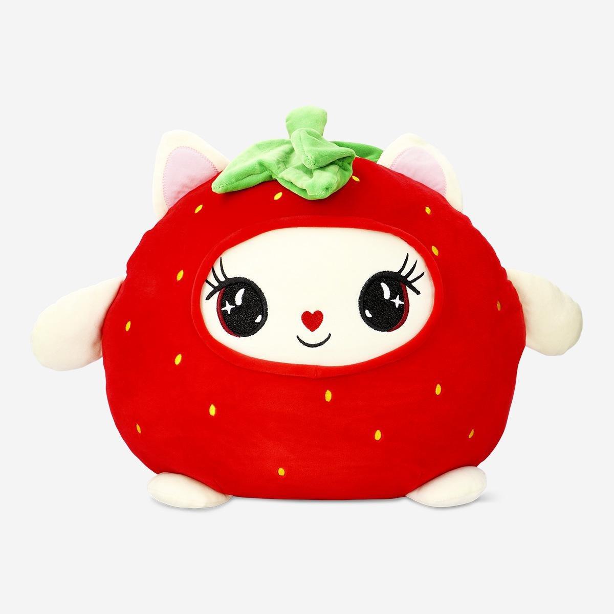 Multicolour plush strawberry toy