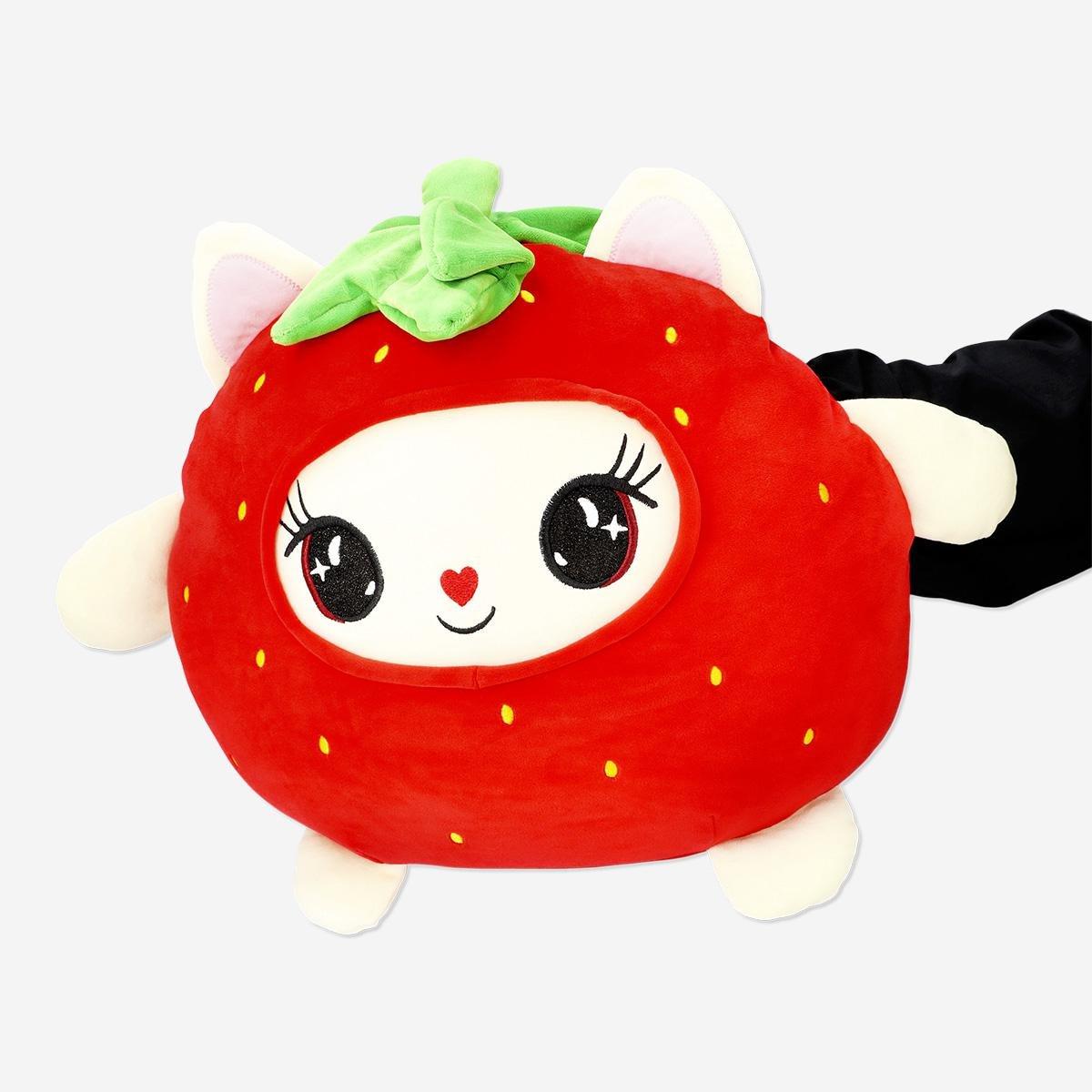 Multicolour plush strawberry toy